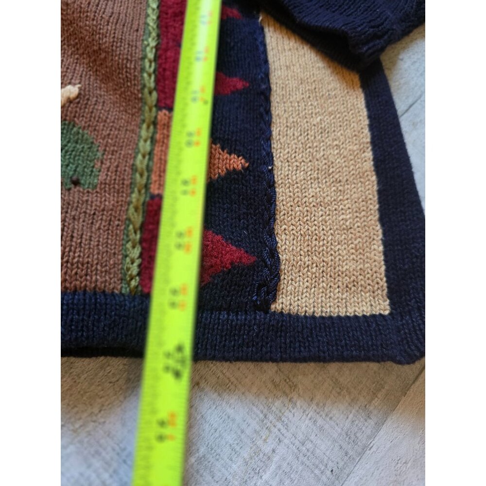 Classic Elements Womens Fall Leaf Patchwork Cardi… - image 7